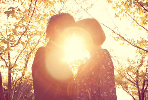 Couple outside